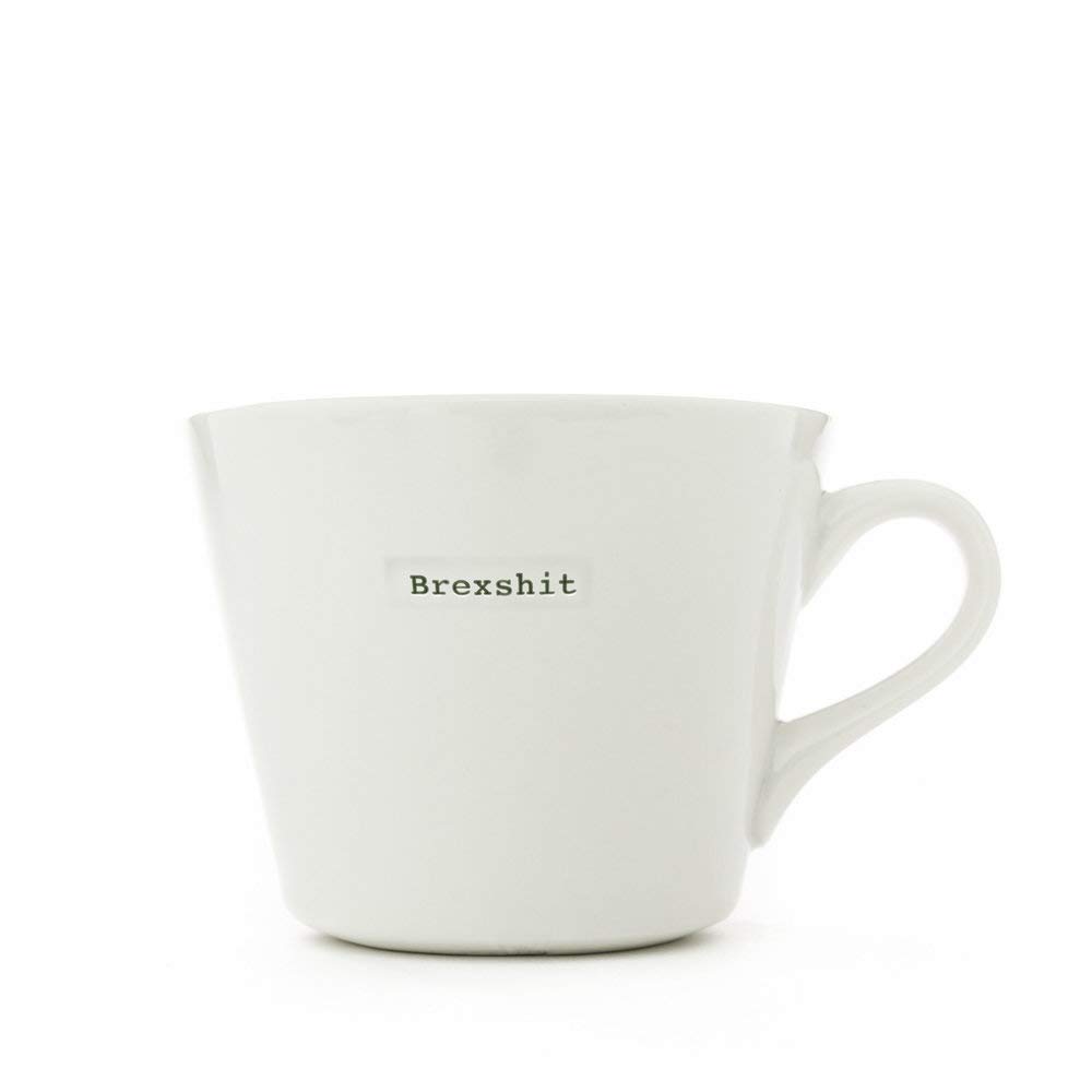 Keith Brymer Jones - **Rude** Word Range - Standard Ceramic White Mug - brexshit - 350ml - Gift Boxed