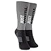 Just Wrestle Printed Mid Calf Socks | Wrestling Socks by ChalkTalkSPORTS | Large | Gray
