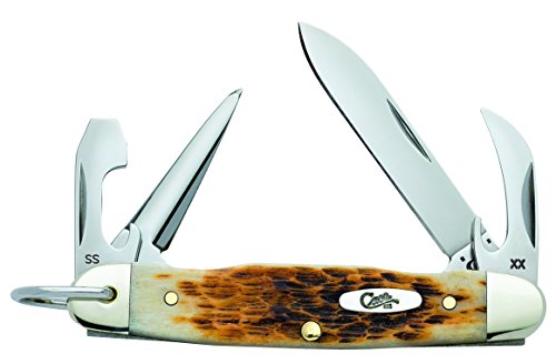 UPC 021205002446, Case Amber Bone JR Scout Pocket Knife