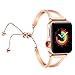 fastgo Bracelet Compatible for Apple Watch Band 38mm 42mm 44mm Women, Jewelry Bling Bands Cuff Stainless Steel Womens for Iwatch SE & Series 7 6 5 4 3 2 1