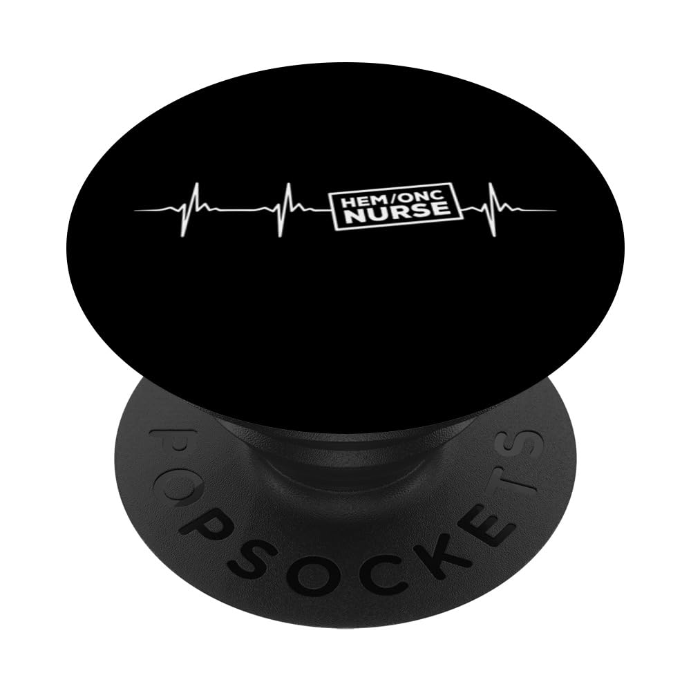 Hem/Onc Nurse Heartbeat Apparel Peds Hem Onc Nurses PopSockets Swappable PopGrip