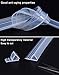 Glass Shower Door Seal Strip(No adhesive Include), Frameless Weather Stripping Seal Sweep for Door Windows, Flexible with Durable Weatherproof Silicone for 3/8