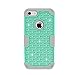 iPhone 7 Case, Anna Shop® Studded Rhinestone 3in1 Shockproof Hybrid [Heavy Duty] Full body Protective Case, Hard PC+Silicone Protective High Impact Defender Case Cover For Apple iPhone 7- Green