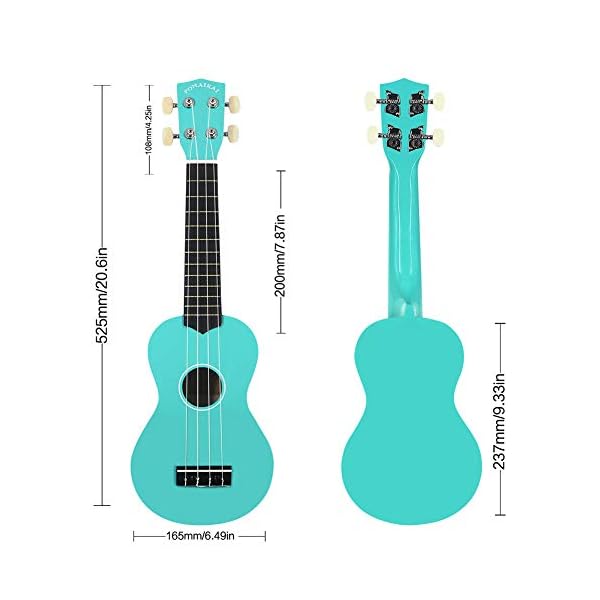 POMAIKAI Soprano Ukulele for Beginners, Guitar 21 Inch Ukelele Instrument for Adults Wood Guitar Small Hawaiian Ukalalee… - Image 3