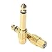 Tisino RCA to 1/4 Adapter, Pure Copper RCA to Quarter Inch Adapter Male 6.35mm TS Jack Plug to RCA Audio Connector Gold Plated - 2 Pack