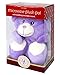 WILD BABY Purple Bear Microwaveable Stuffed Animal - Heatable Plush Pal with Aromatherapy Lavender Scent for Babies and Kids - 10