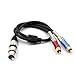 Tisino XLR to RCA Y-Cable, XLR Female to Dual RCA Adapter Y-Splitter Duplicator Lead Unbalanced Stereo Audio Interconnect Cable -5 feet/1.5 Meters