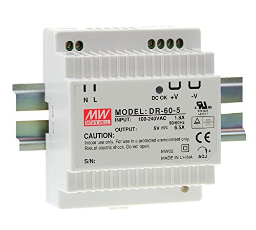 MW Mean Well DR-60-15 15V 4A 60W Single Output Industrial DIN RAIL Power Supply