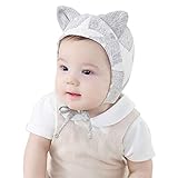 Baby Hats,Elevin(TM) New Born Baby Boy Girl Soft Beret Cotton Beanie Hat Cap (Gray)