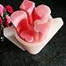 Biowow 2 Pack Round Tube Soap Mold 1000ML Column Silicone Soap Candle Molds Heart Shape Embed Soap Making Supplies Tools