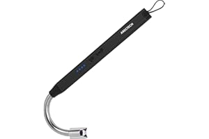 Electric Lighter ARECTECH Candle Lighter USB Rechargeable Arc Lighter Long Lighter with 360°Flexible Neck for Candle Kitchen BBQ Black