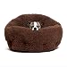 Best Friends by Sheri OrthoComfort Deep Dish Cuddler-Self-Warming Cat and Dog Bed Cushion for Joint-Relief, Waterproof Bottom, Brown