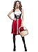 Soyoekbt Women's Little Red Riding Hood Costume Halloween Cloak Cosplay S