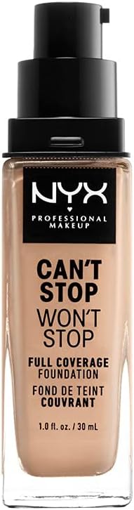 NYX Can't Stop Won't Stop Full Coverage Foundation Natural 30 mL