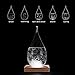Chekue Storm Glass, Crystal Desktop Drops Craft Weather Predictor Forecaster, Perfect for Home Office Decoration and Birtherday Valentine‘s Day Gift, Large, 3.2 x 6.7 Inch