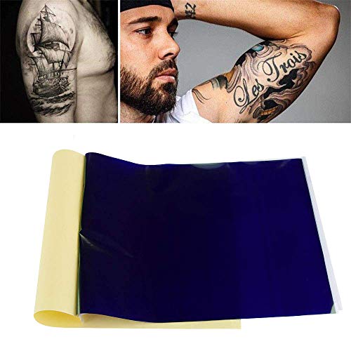 Tattoo Transfer Paper - Romlon 25 Sheets Tattoo Carbon Thermal Stencil Machine Paper With 4 layers Tattoo Transfer Copy Paper for Tattoo Supply Accesories - Thumbnail 5