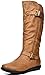 DREAM PAIRS SUMMIT/TRACE Fashion Dual Buckles Faux Fur-Lined Knee Hight Winter Boots (Wide-Calf Available)