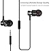 Marsno M1 Wired Metal in Ear Headphones, Noise Isolating Stereo Bass Earphones with Mic，Dynamic Drivers Earbuds Provide Stereo & Crystal Clear Sound (Black)thumb 3