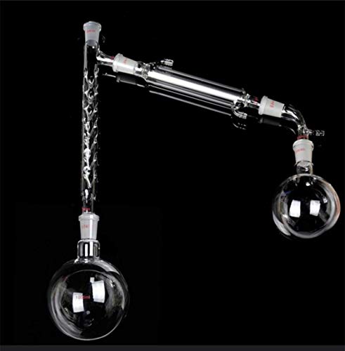 13pcs 1000ml 24/40 Joint Glass Distillation Equipment Essential Oil Extraction Distillation Apparatus Water Distiller Purifier Laboratory Chemistry Glassware Kits