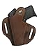 New Barsony Black Leather Pancake Holster for 380 Ultra Compact 9mm 40 45