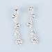 Belle House Sliver Necklace Earrings Flower Jewelry Sets for Wedding Bridal Party BH15049,Silver