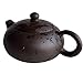 Teapot Chinese Gongfu Tea Clay Genuine Black Sand HeiJinGang Tea Xishi Pots (6.8oz/200cc)