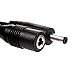 EShine Extension Cable - Male to Female, 3.5mm x 1.35mm, for LED Under Cabinet Lighting with Wire Clips (3.3ft, Black)