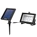 Poweradd 30 LED Brighter Solar Light IP65 Wired Waterproof Solar Powered Flood Landscape Lamp with 16ft Ultra Long Cord, Dusk to Dawn Auto ON/OFF for Wall, Roof, Path, Road, Garden, Yard, Patio
