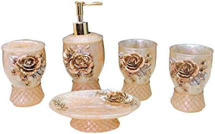 YUSHI Resin Bath 5 piece bathroom vanity kit for Creative Suite bath Bathroom Accessories