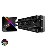 ASUS Rog Ryujin 360 RGB AIO Liquid CPU Cooler 360mm Radiator (Three 120mm 4-pin Noctua iPPC PWM Fans) with Livedash Oled Panel and FanXpert Controls, 360 mm