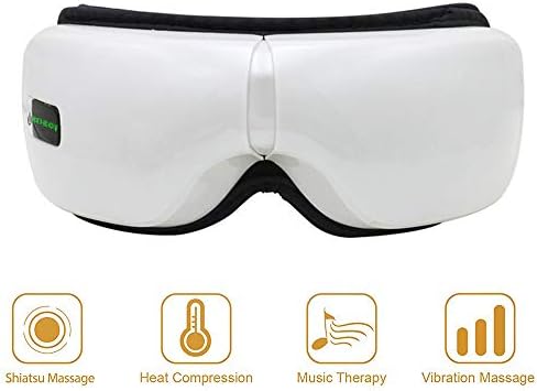超歓迎即納 の通気性 目元エステ 振動機能 血行促進 エア調節 ビューティー 100 品質保証 B07vgtcs アイマッサージャー ベビー マタニティ 振動機能 マッサージ器 音楽機能 激安超特価 癒し 180度二つ折り 温め機能 正規品送料無料 新作製品 世界最高品質人気