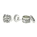 IBobo 4/6Pcs Fashion Women Silver Vintage Jewelry Punk Carve Flower Ring set