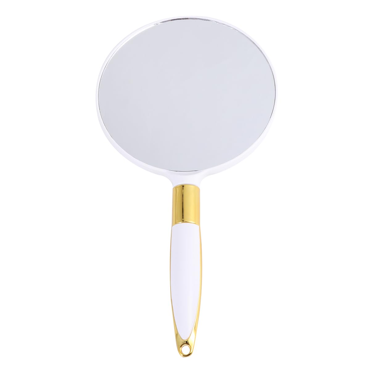 Mipcase Vintage Round Handheld Makeup Mirror Portable Cosmetic Vanity Mirror with Handle Compact Lightweight for Travel and Daily Use