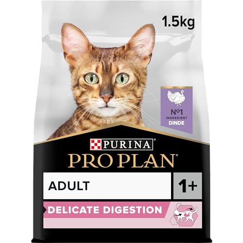 PURINA PRO PLAN DELICATE dry cat food, OptiDigest, Pack of 1(1 x 1,5kg)