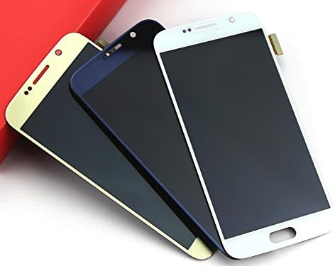 Samsung Galaxy S6 LCD Display Screen Replacement - Touch Digitizer Assembly for (All Models) G920 G920A G920P G920T G920V G920R4 G920F - with Samsung Logo (Blue)