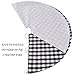 S-DEAL 48 Inches Christmas Tree Skirt Black and White Plaid Buffalo Double Layers Checked Deco for Holiday Party Mat Xmas Ornaments
