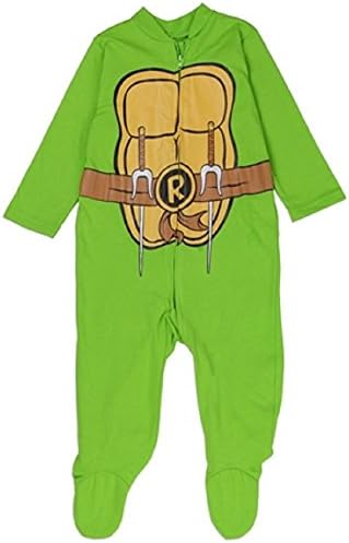 Teenage Mutant Ninja Turtles Boys One-Piece Foot Pajama Costume Footie Pajamas Sleeper (6-9 months)