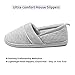 ChicNChic Women Comfort Cotton Soft Sole Indoor Slippers Anti-Slip House Shoes Grey 7 B(M) US