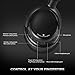 Sbode Bluetooth Headphones Over Ear, Hi-Fi Stereo Wireless Headset, Adjustable, Soft Memory-Protein Earmuffs, Built-in Mic and Wired Mode for PC/ Cell Phones/ TV(Black)