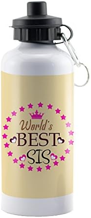 LOF World's Best Sis|| Gifts for Sister|| Gifts for Birthday and Anniversary 600 ml Printed Water Sipper Bottle