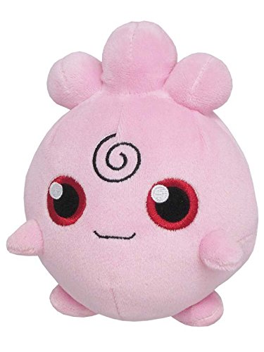 Sanei Pokemon All Star Collection Igglybuff Stuffed Plush Toy, 6"