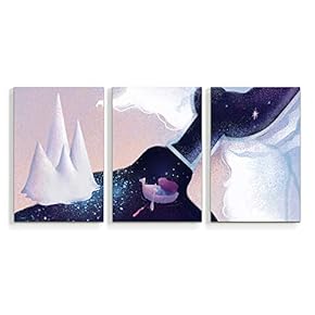 wall26 3 Panel Canvas Wall Art Quiet Dream...