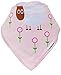TRUBAMBI Bibs. Best Quality Baby Bandana Bibs. Perfect Bib for Drooling teething babies and toddlers. 5 pcs pack. Baby Girl Gift set. Stylish assorted designs. (Pink)