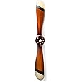 Authentic Models, Small Propeller, Vintage Wood Propeller, Black/Ivory with Honey Distressed Finish, Small