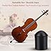 Vbestlife Double Bass Endpin Rubber Tip Stopper, Set of 2 Upright Bass Parts Replacement Rubber Tip for Double Bass End Pin Protector Black