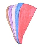 Ultra Absorbent Microfiber Twist Hair Turban Dry Cap Bath Head Wrap Hair Wrap Cap