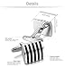 Jstyle Black Cufflinks for Men Shirt Cufflinks Unique Business Wedding