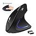 More&Better Wireless Vertical Mouse 2.4G USB Rechargeable Ergonomic Optical Computer Mouse, Black