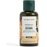 The Body Shop Shower Gel | Travel Size | Lathering Body Wash All Skin Types | Cleansing &amp; Refreshing with Aloe Vera for Softer Skin, Vegan, 60 ml / 2.0 oz