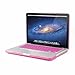 GMYLE Plastic Hard Shell Case & Keyboard Cover Only Compatible Old MacBook Pro 13 Inch (A1278 CD-ROM), Release Early 2012/2011/2010/2009/2008, Rose Red